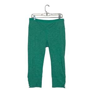 Prana green pull on cropped leggings size XL